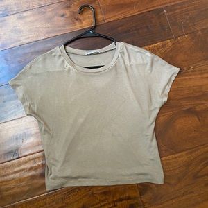 Olive Green/Brown Zara T-Shirt